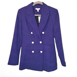 Topshop Purple Double-Breasted Blazer